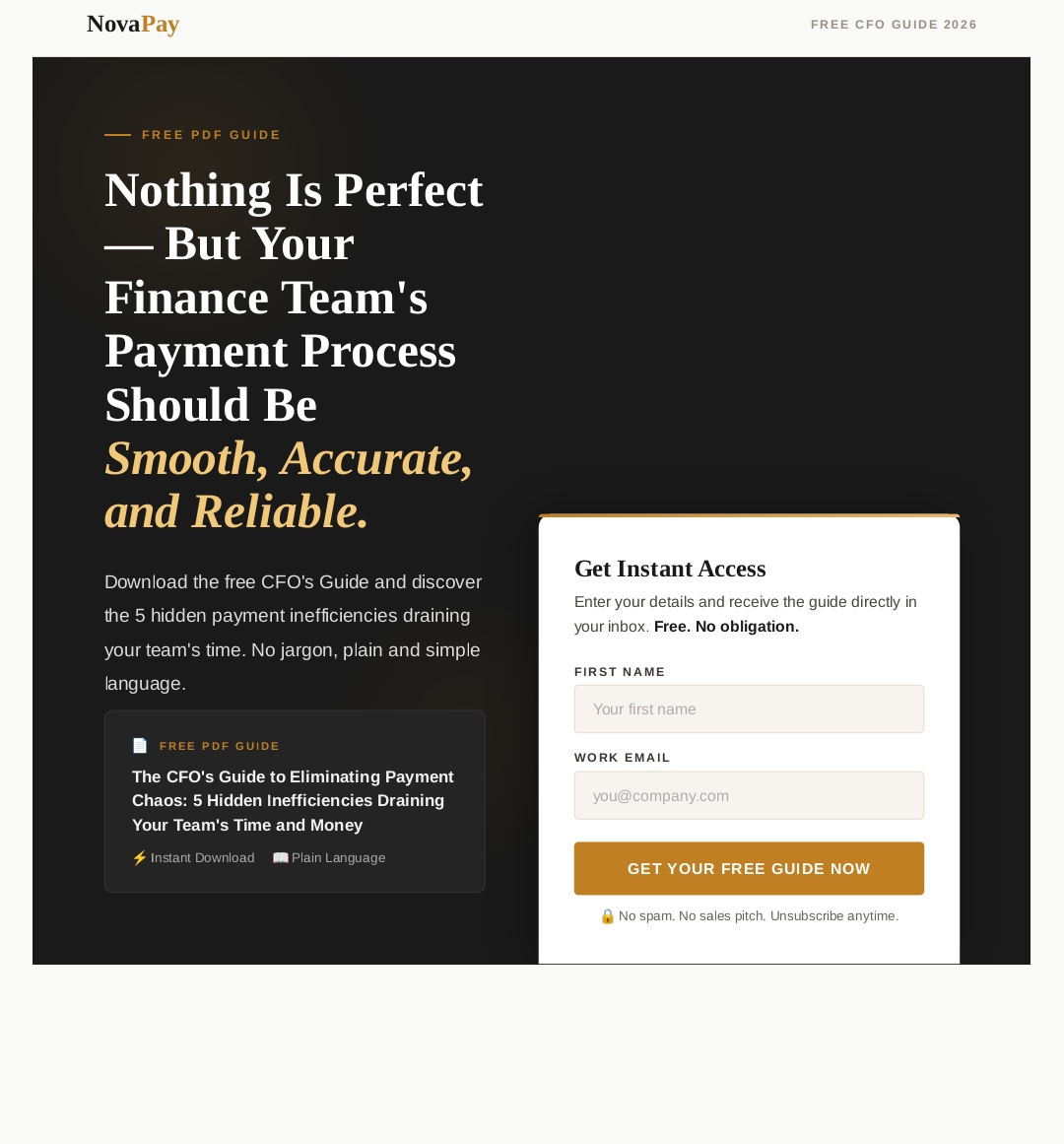 Fintech & Finance Lead Magnet Landing Page